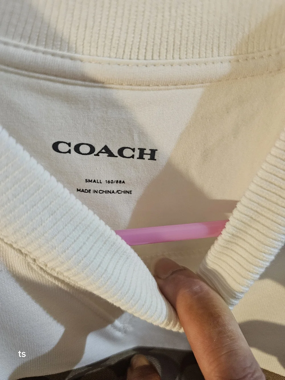 Coach Crew Neck Sweatshirt Limited Edition Cream Multicolor Logo